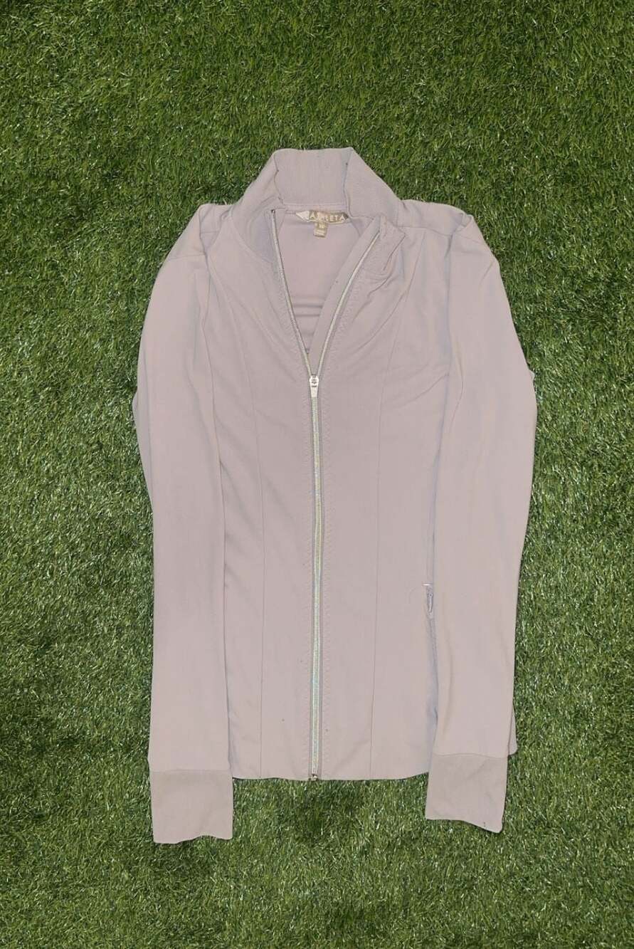 Athleta Shanti Salutation Powervita Full-Zip Athletic Jacket
